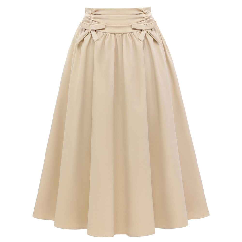 3903 Skirts Trendy, A-Line Work Skirts Office, Flowy Teacher Skirt